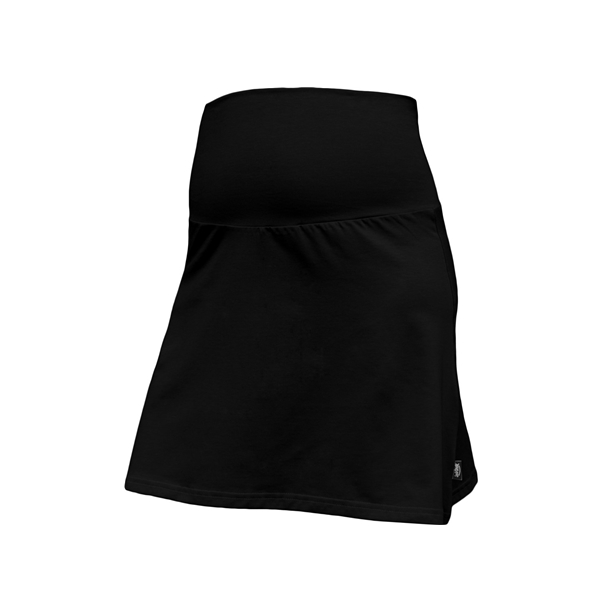 Těhotenská sukně černá áčková bavlněná