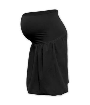 Těhotenská sukně černá balónová bavlněná