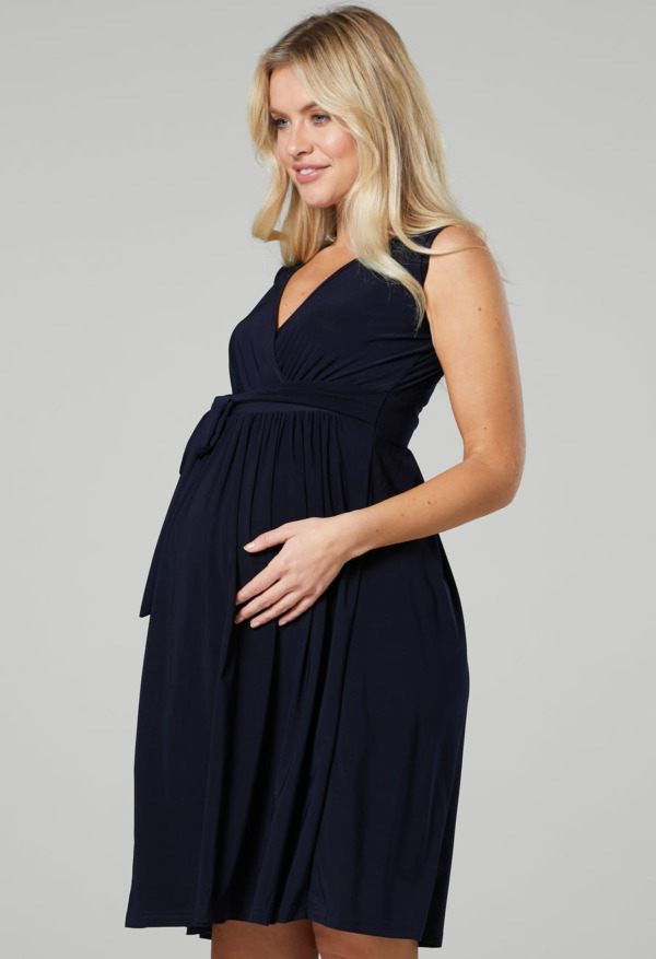 Těhotenské šaty na ramínka
