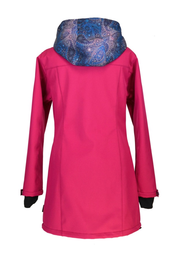 Nosící kabát softshellový růžový