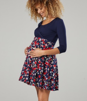 Těhotenské a kojící mini šaty