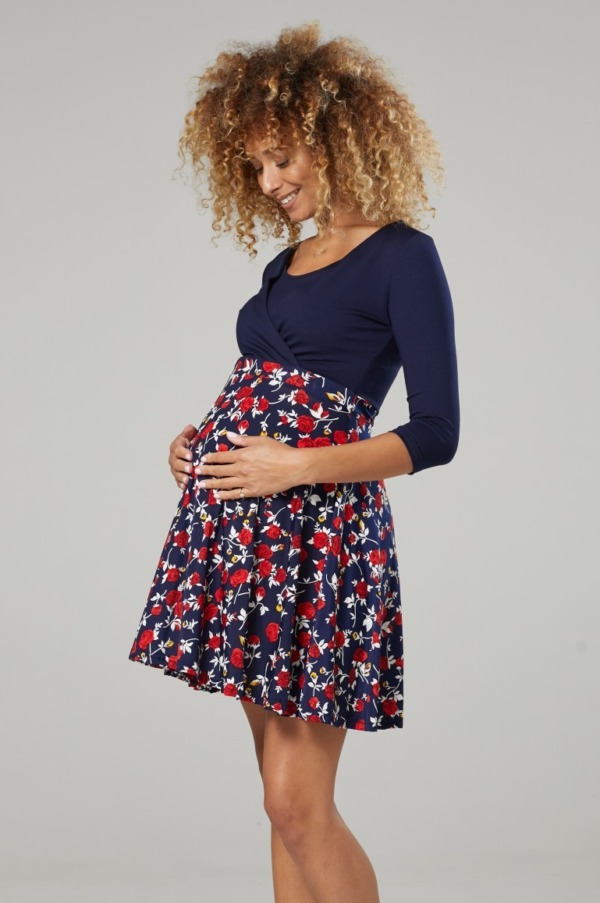Těhotenské a kojící mini šaty