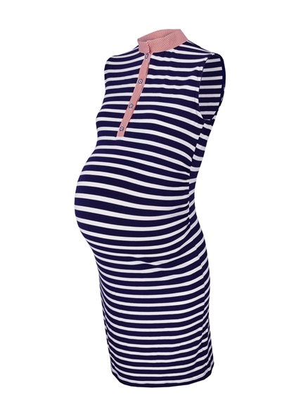 Těhotenské šaty pruhované