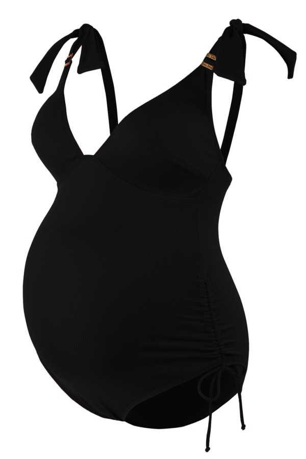Těhotenské plavky jednodílné černé
